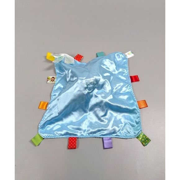 3 Lovey Security Blanket Dinosaur Taggies Bright Starts Rattle Baby Sensory Tag - Picture 7 of 12